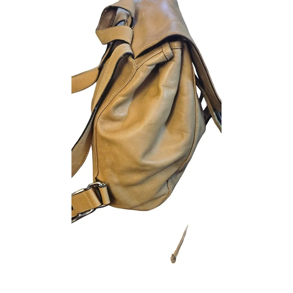 Coach Vintage Tan Glove‎ Tanned Leather Backpack 9569 Drawstring Buckle Bag